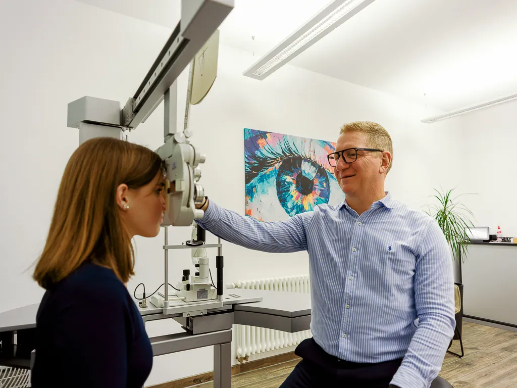 Augenuntersuchung mit Phoropter