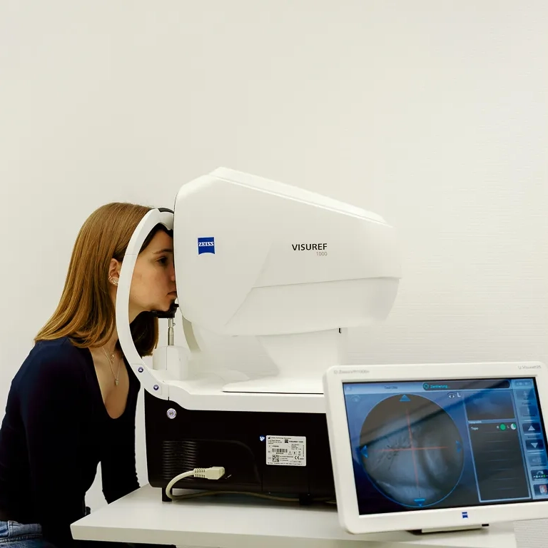 Augenscreening am Zeiss VISUREF